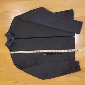 Lucy polartec zip jacket with front and rear pocket, size small